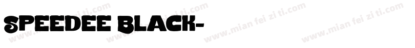 Speedee Black字体转换
